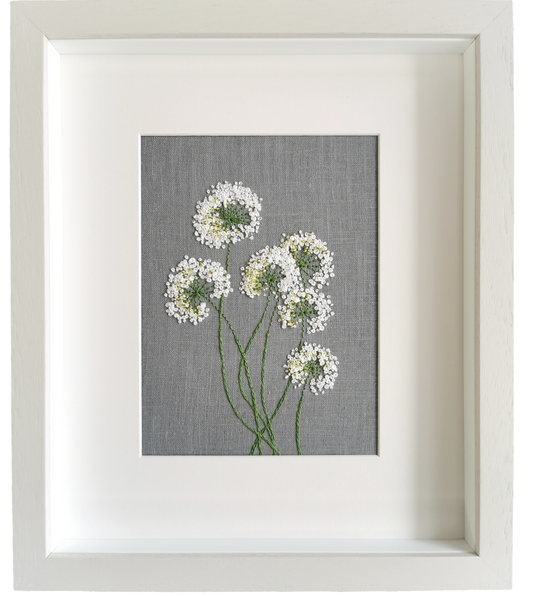 Hand embroidered floral composition No.2 (FREE SHIPPING NATIONWIDE)