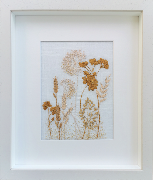 Hand Embroidered Floral Composition No.3 (FREE SHIPPING NATIONWIDE)